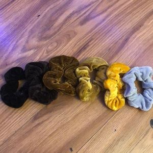 earthy tone scrunchie set
